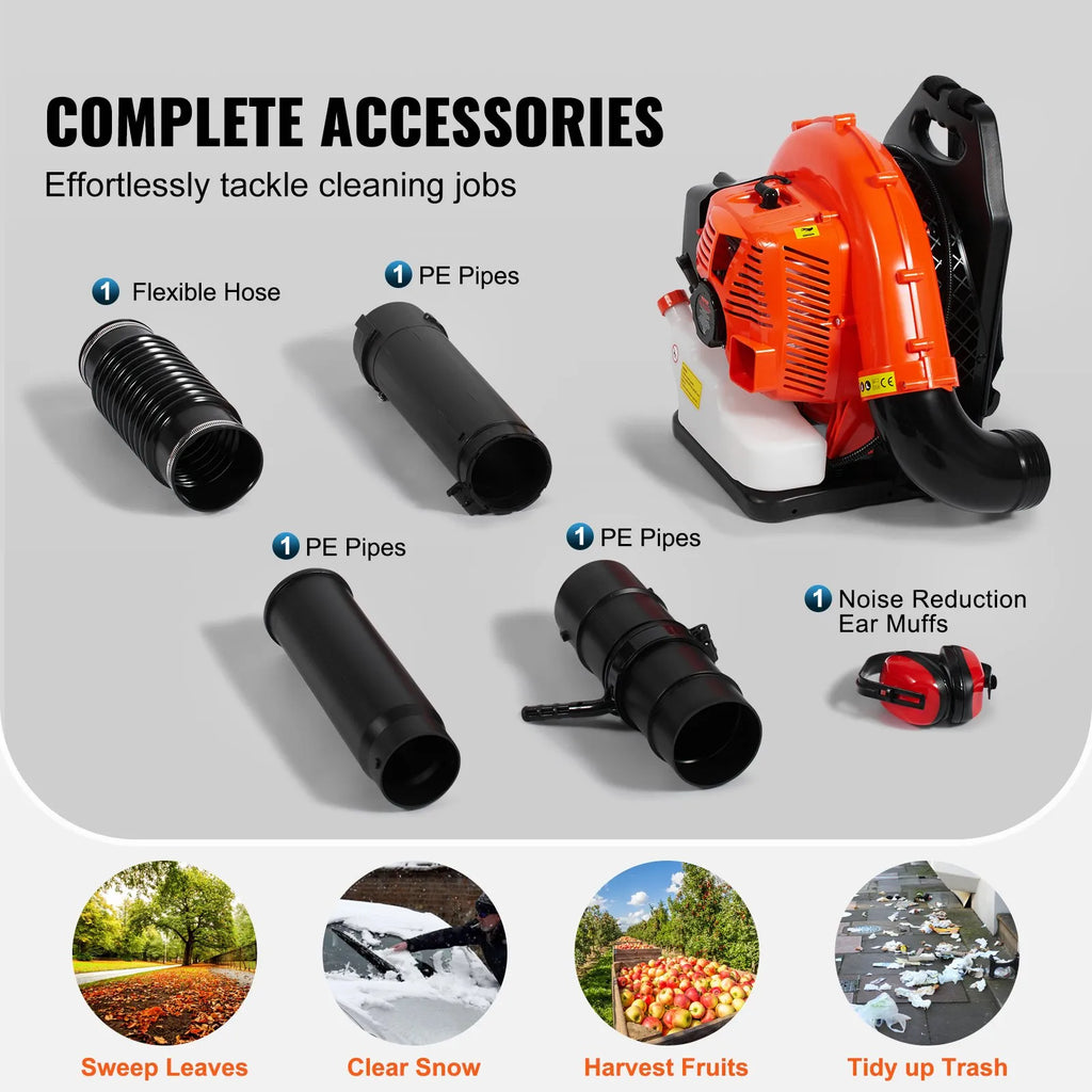EasyBackpack™ Leaf Blower 79CC 2-Cycle Gas