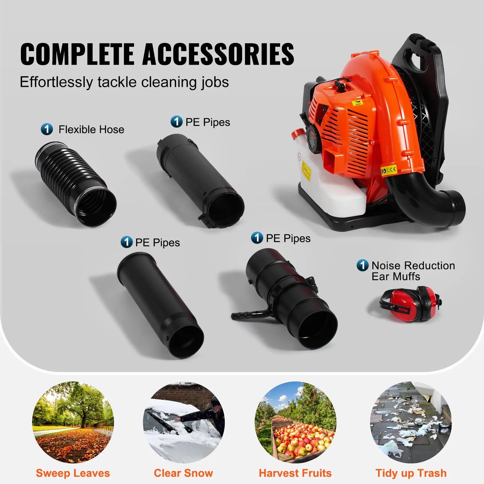 EasyBackpack™ Leaf Blower 79CC 2-Cycle Gas